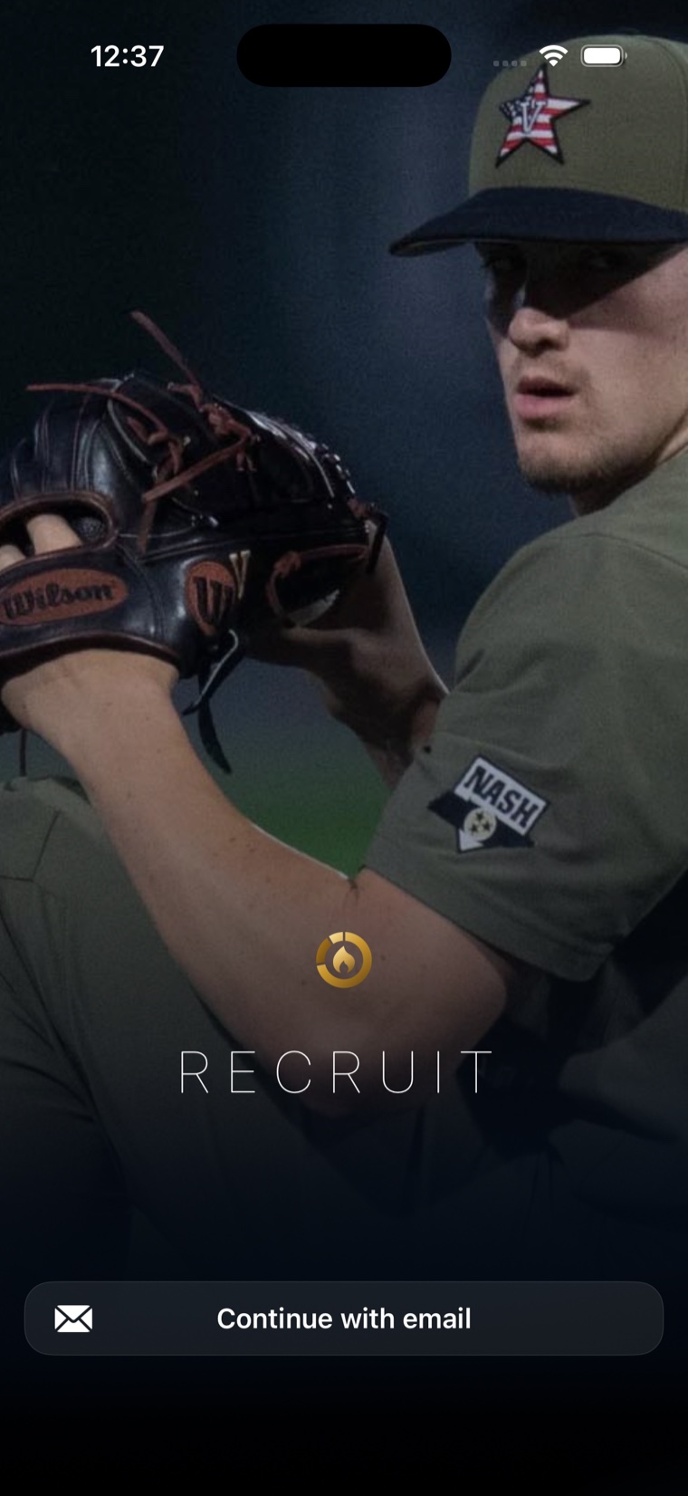 AWRE Recruit app login screen